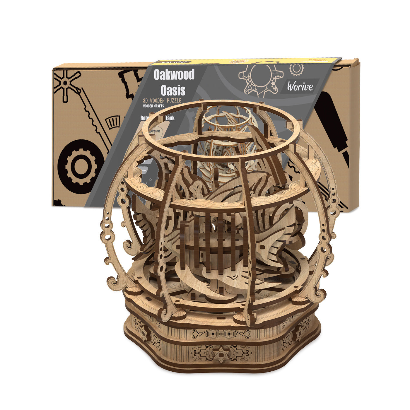 Fashion Simple Oak Oasis Shape Puzzle Toys Shopifynow