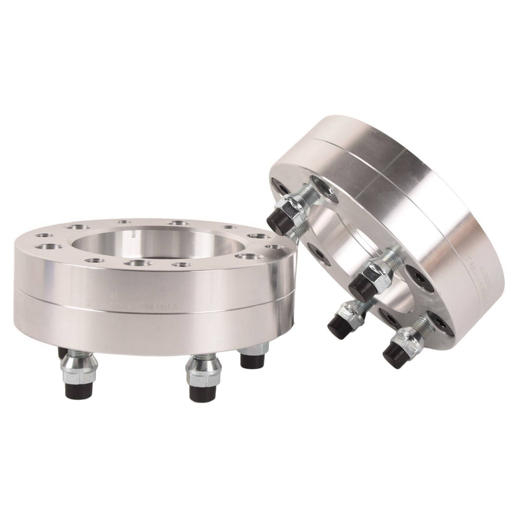4x 6x5.5 To 5x5 Wheel Adapters 2'' Use 5 Lug Wheels On 6 Lug Trucks M14x1.5 Shopifynow