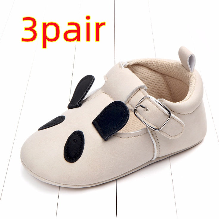 Spring and autumn cartoon animal baby shoes matte leather non-slip soft bottom baby shoes wholesale 0884 CJ