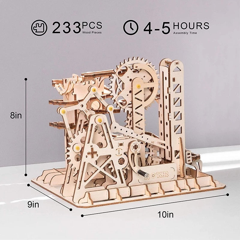 3D DIY Wooden Puzzle Roller Coaster Children's Toys Shopifynow
