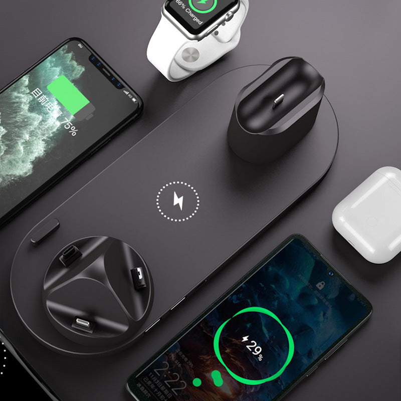 Wireless Charger For IPhone Fast Charger For Phone Fast Charging Pad For Phone Watch 6 In 1 Charging Dock Station New Shop Deals