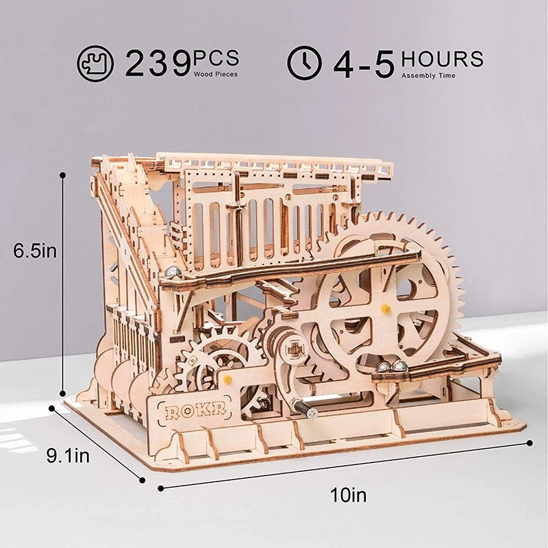 3D DIY Wooden Puzzle Roller Coaster Children's Toys Shopifynow