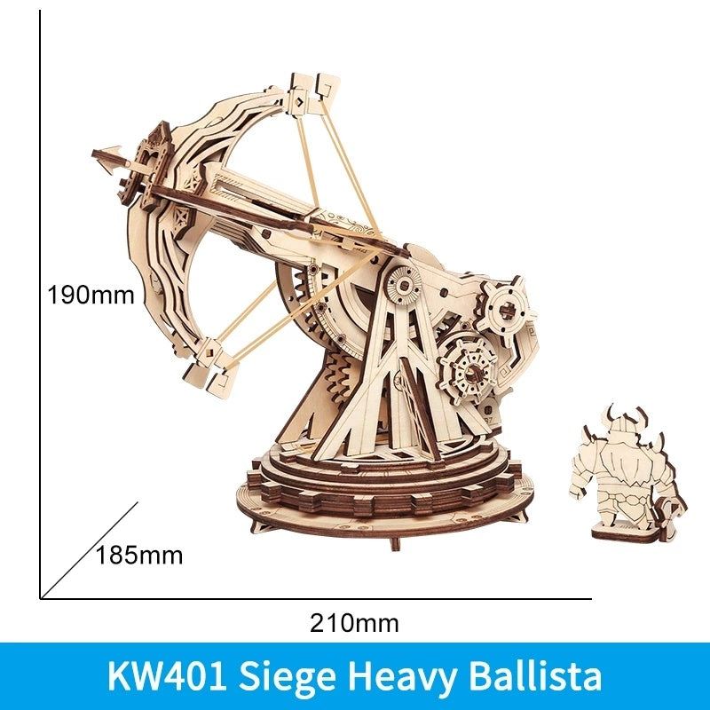 Robotime ROKR Siege Heavy Ballista 3D Wooden Puzzle War Game Assembly Toys Gifts for Children Boys Kids KW401 Dropshipping Shopifynow