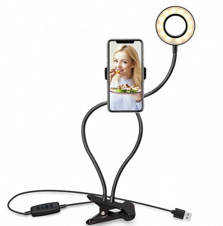 LED Selfie Ring Light for Live Adjustable Makeup Light-8cm Stand Shopifynow