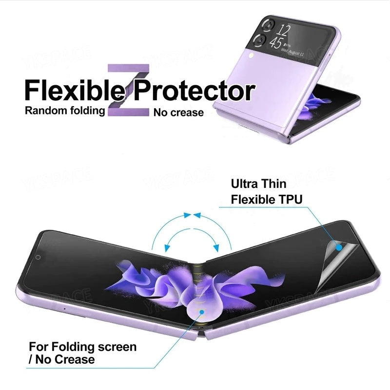 Galaxy Z Flip 3 5G Soft Hydrogel Screen Protector Film HD Lens Cover