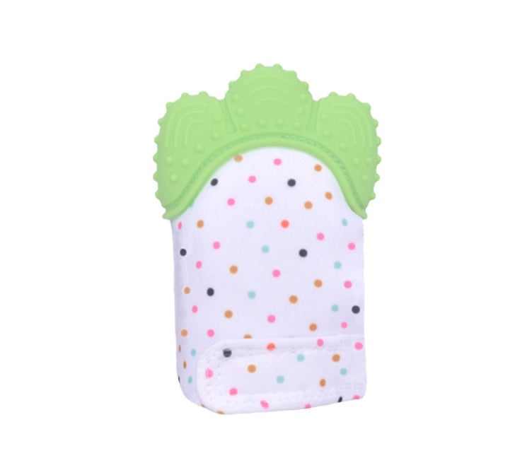Baby teether baby anti-bite silicone molar gloves children's sound toys CJ