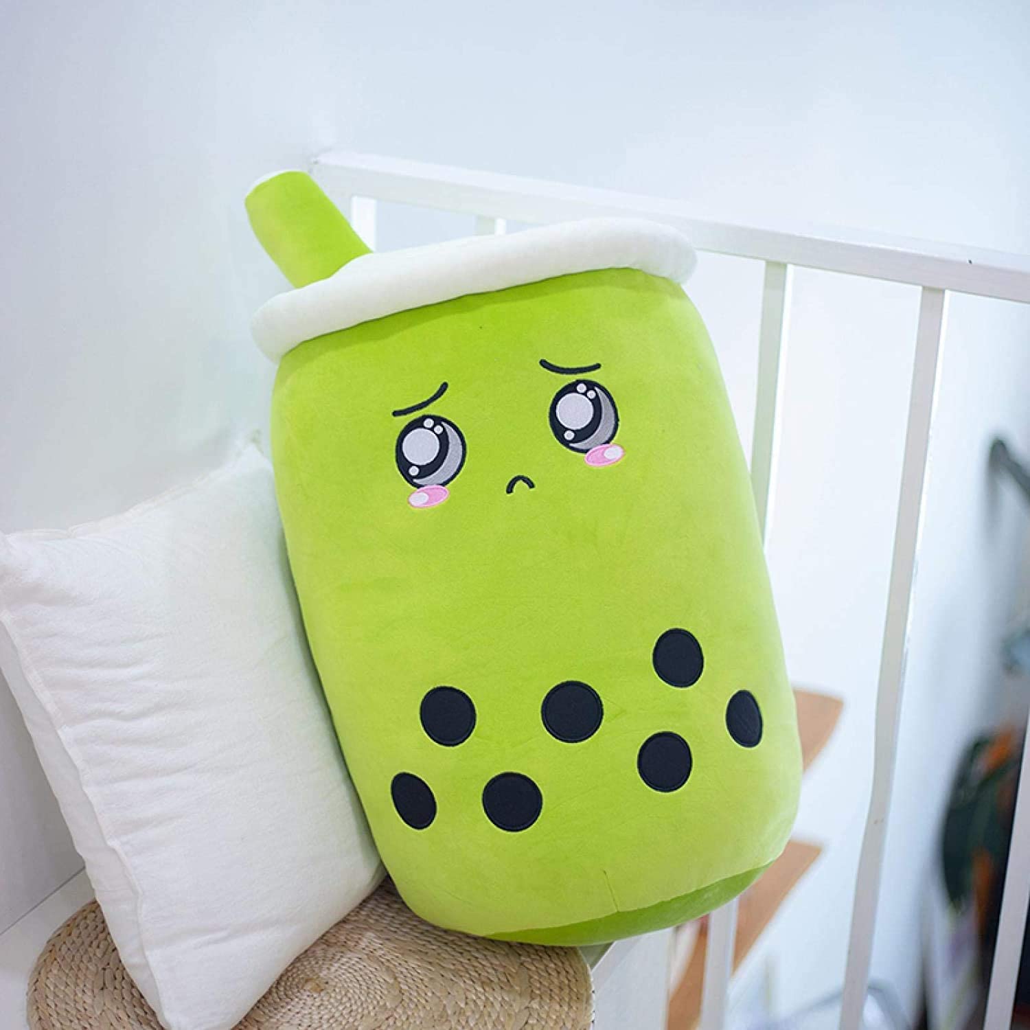 Cute Fruit Drink Plush Stuffed Soft Strawberry Milk Tea Plush Boba Tea Cup Toy Bubble Tea Pillow Cushion Kids Gift CJ