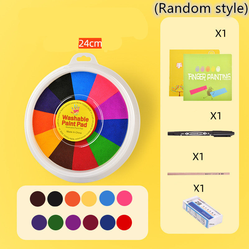 New Hot Selling Kindergarten Finger Print Mud Non-toxic Washable Pigment CJ