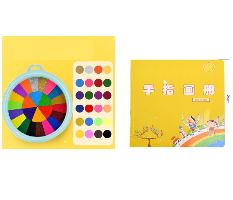 New Hot Selling Kindergarten Finger Print Mud Non-toxic Washable Pigment CJ