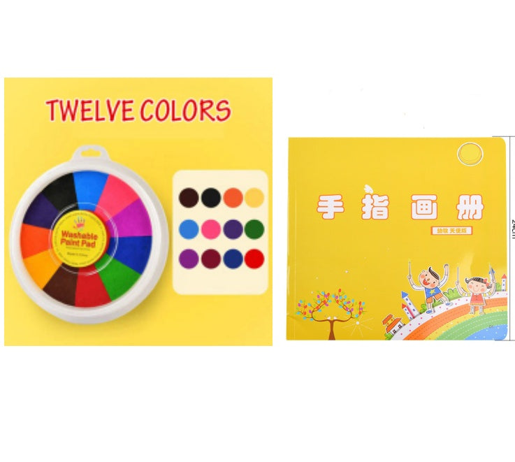 New Hot Selling Kindergarten Finger Print Mud Non-toxic Washable Pigment CJ