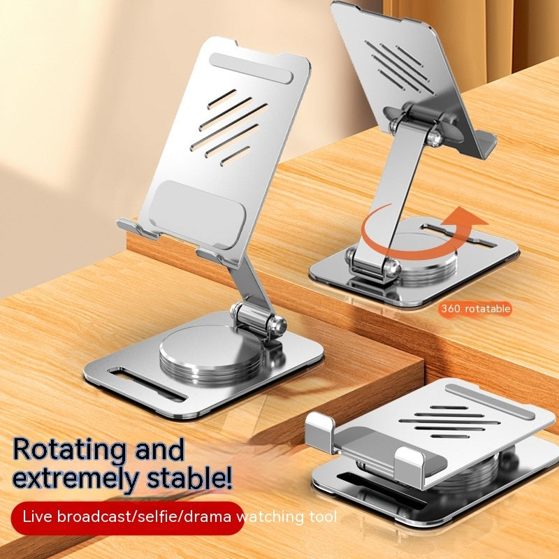 360 Degrees Rotate Metal Desk Mobile Phone Holder Stand For Phone Pad Adjustable Desktop Tablet Holderl Table Cell Phone Stand Shopifynow