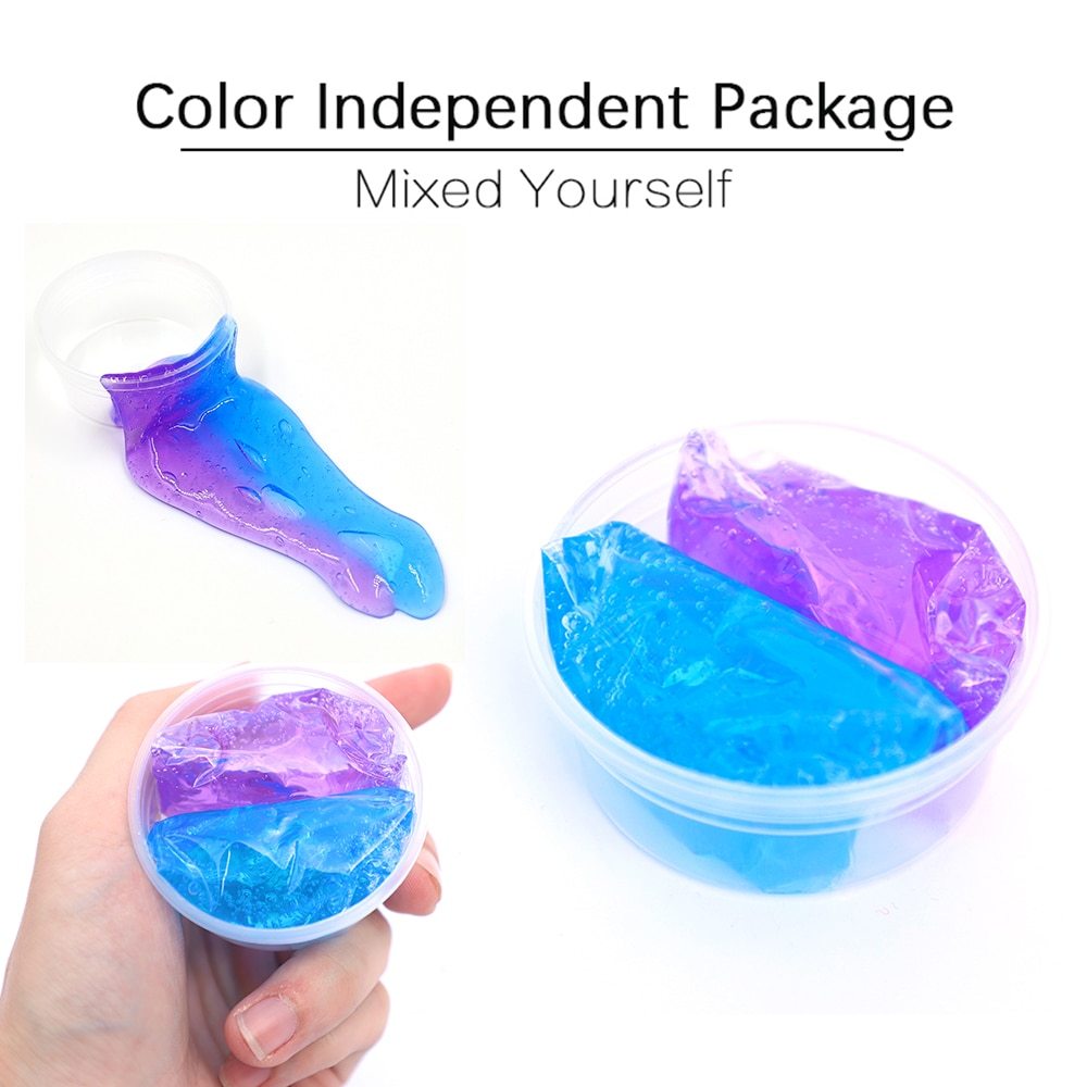 Color Matching Gradient Multicolor Crystal Mud Slime Shopifynow