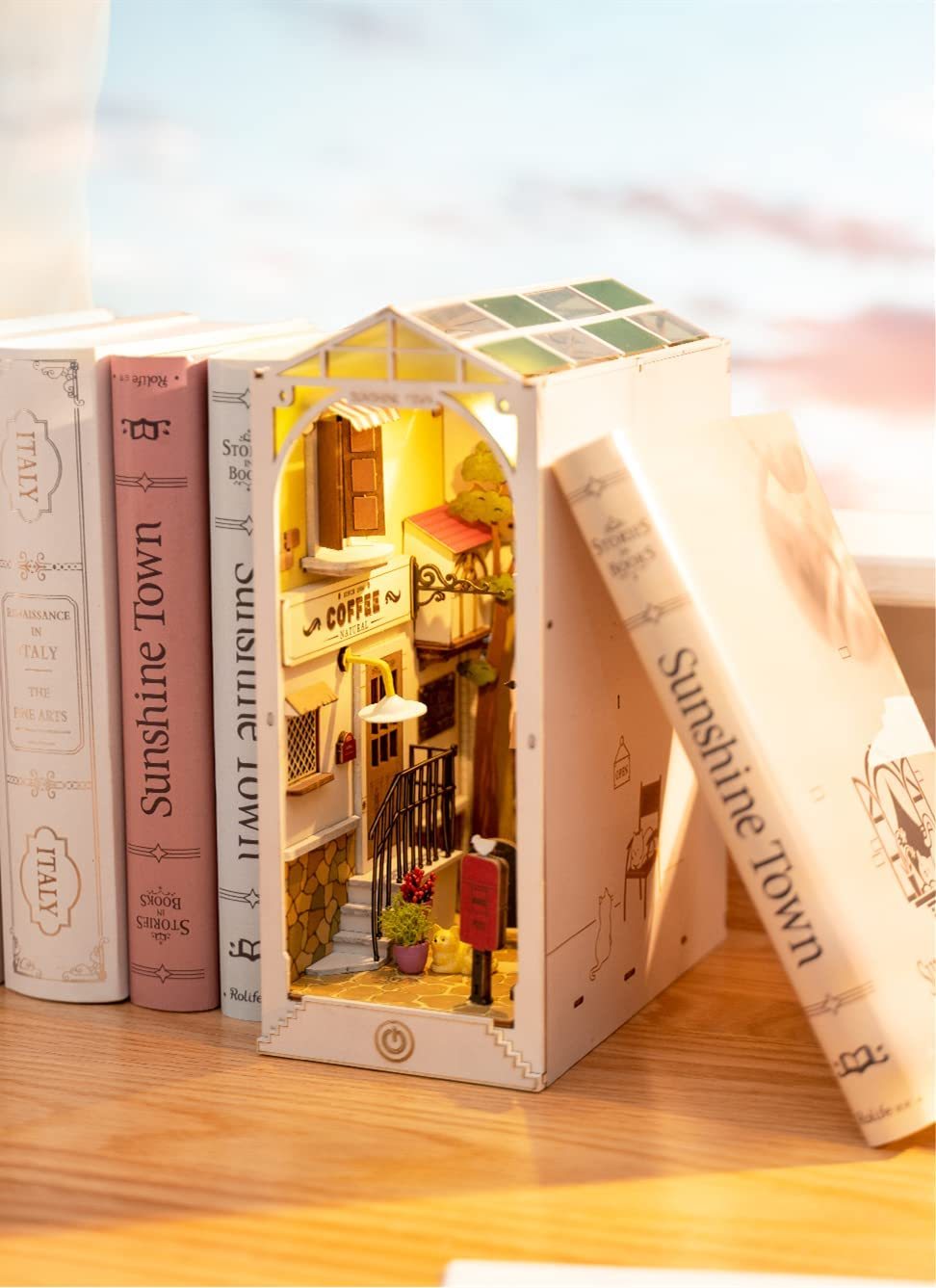 Robotime Rolife Book Nooks Series Stories In Books 4 Kinds DIY Wooden Miniature House Furniture Sakura Densya TGB01 Dropshipping Shopifynow