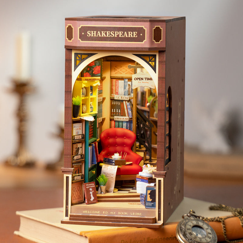 Robotime Rolife Book Nooks Series Stories In Books 4 Kinds DIY Wooden Miniature House Furniture Sakura Densya TGB01 Dropshipping Shopifynow