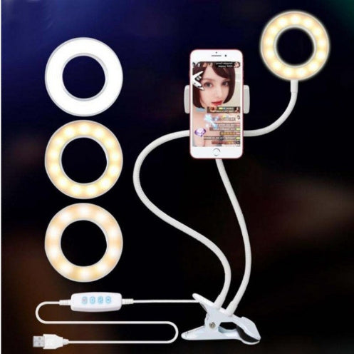 LED Selfie Ring Light for Live Adjustable Makeup Light-8cm Stand Shopifynow
