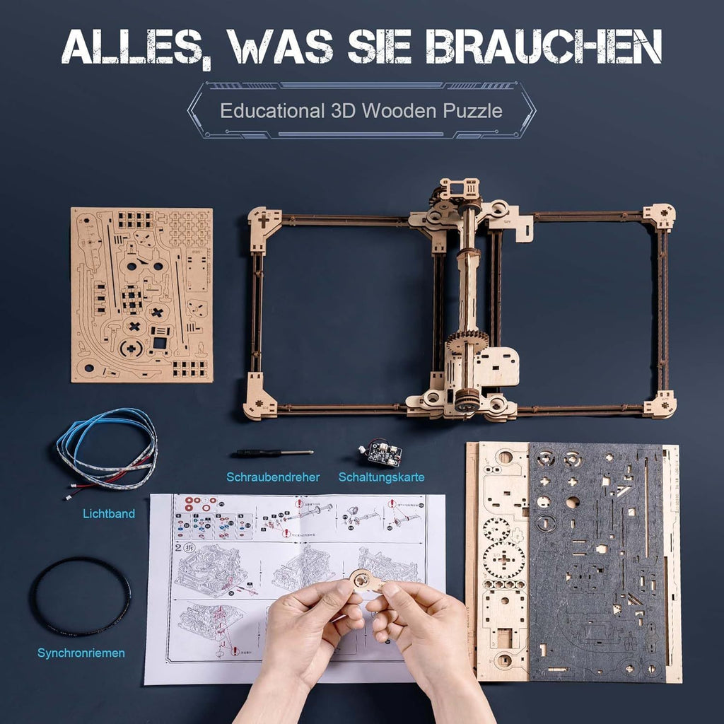 ROBOTIME Marble Run Link Pack For Marble Night City LGA01 & Marble Spaceport LGC01, 3D Wooden Puzzles Adults Model Kits To Build Gifts For Boys LG01 Shopifynow