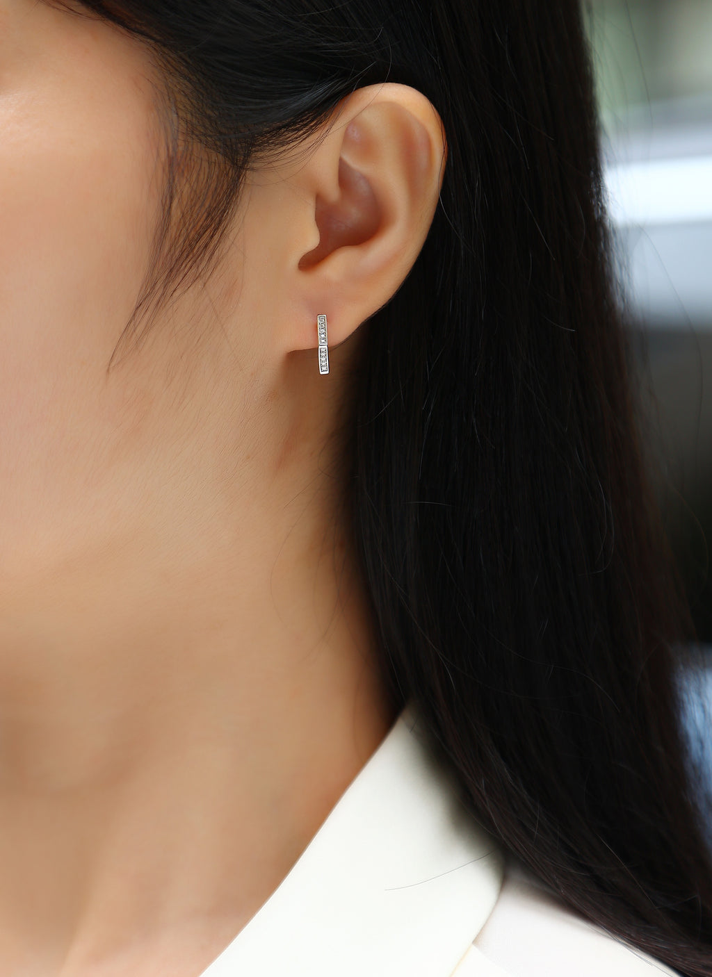 State Of Mind - Fashionable And Luxurious Diamond Jewelry Set With Moissanite S925 Sterling Silver And Platinum-plated Stud Earrings Shopifynow