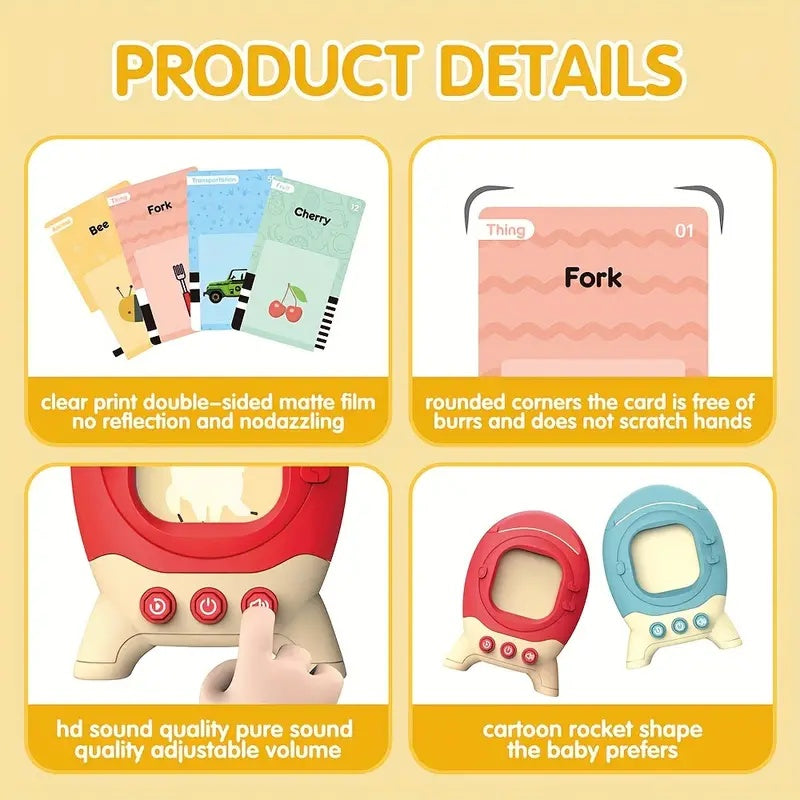 Toddler Toys Talking Flash Cards For 1 2 3 4 5 6 Year Old Boys And Girls, Autism Sensory Toys For Autistic Children, Learning Educational Montessori Speech Therapy 224 Sight Words Kids Gifts Shopifynow