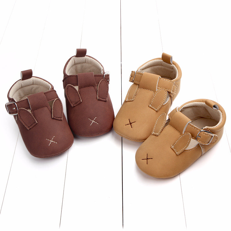Spring and autumn cartoon animal baby shoes matte leather non-slip soft bottom baby shoes wholesale 0884 CJ