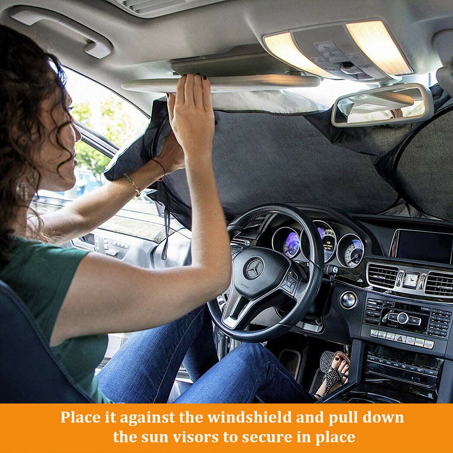 Foldable Car Front Rear Window Windshield Sun Shade Shield Cover Visor UV Block Shopifynow