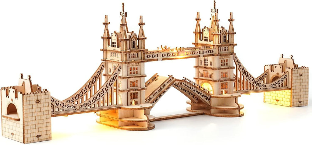 ROBOTIME 3D Wooden Puzzle London Tower Bridge Model Kit For Adults Xmas Gifts TG412 Shopifynow