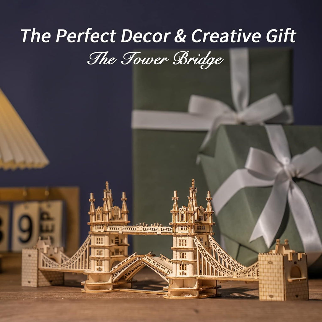 ROBOTIME 3D Wooden Puzzle London Tower Bridge Model Kit For Adults Xmas Gifts TG412 Shopifynow