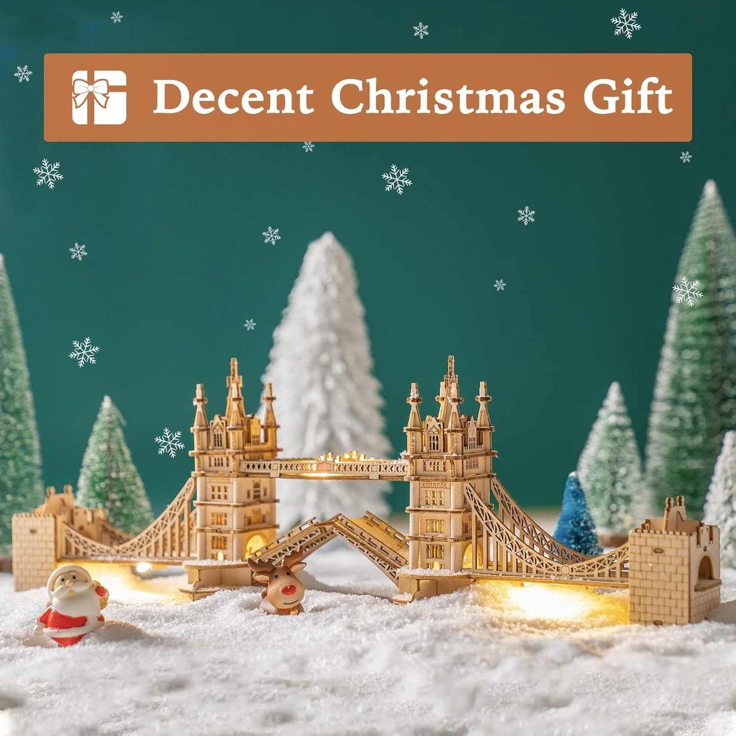 ROBOTIME 3D Wooden Puzzle London Tower Bridge Model Kit For Adults Xmas Gifts TG412 Shopifynow