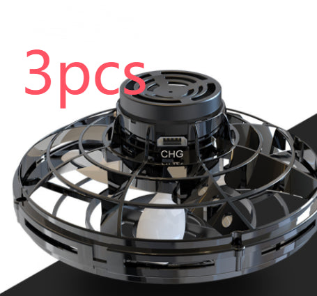 Mini Fingertip Gyro Interactive Decompression Toy Drone LED UFO Type Flying Helicopter Spinner Toy Kids New Shop Deals