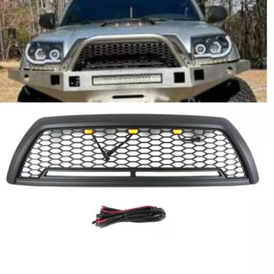 Black Front Grille Fits For 4 Runner 2006-2009 Honeycomb Grill With Light Shopifynow