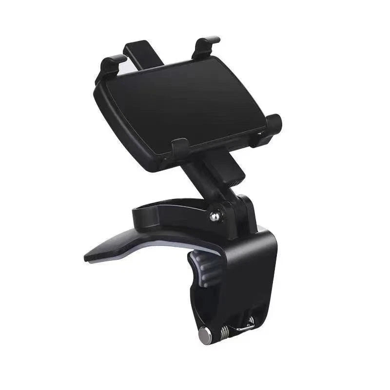 Universal Car Phone Holder Foldable Dashboard Adjustable Spring Clip Cell Phone Bracket 360 Degree Rotating Smartphone Stands Shopifynow