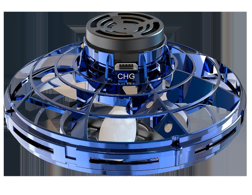 Mini Fingertip Gyro Interactive Decompression Toy Drone LED UFO Type Flying Helicopter Spinner Toy Kids New Shop Deals