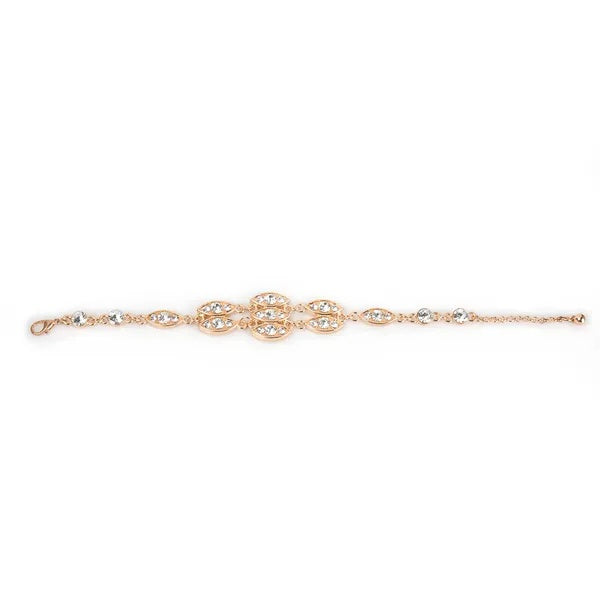 Noble Burnished Gold Bling Rhinestone Bracelet Shopifynow