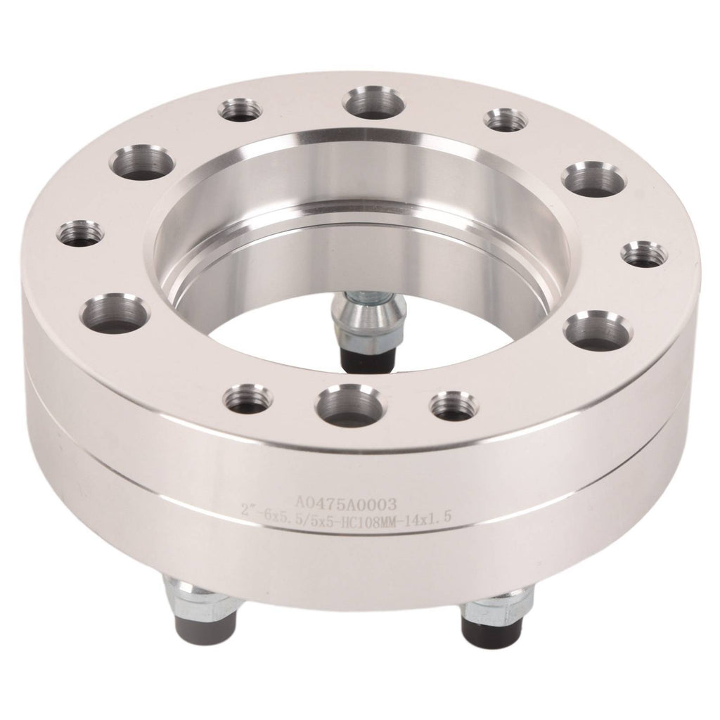 4x 6x5.5 To 5x5 Wheel Adapters 2'' Use 5 Lug Wheels On 6 Lug Trucks M14x1.5 Shopifynow