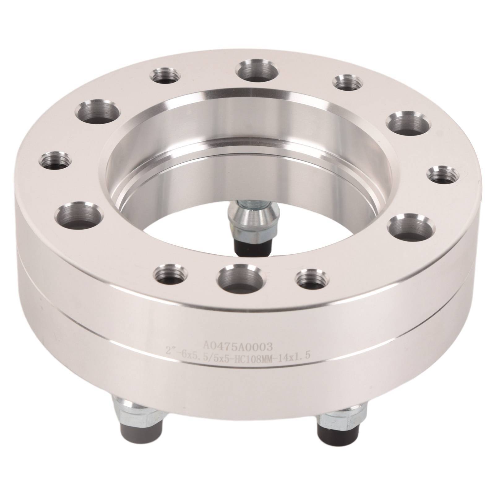 4x 6x5.5 To 5x5 Wheel Adapters 2'' Use 5 Lug Wheels On 6 Lug Trucks M14x1.5 Shopifynow