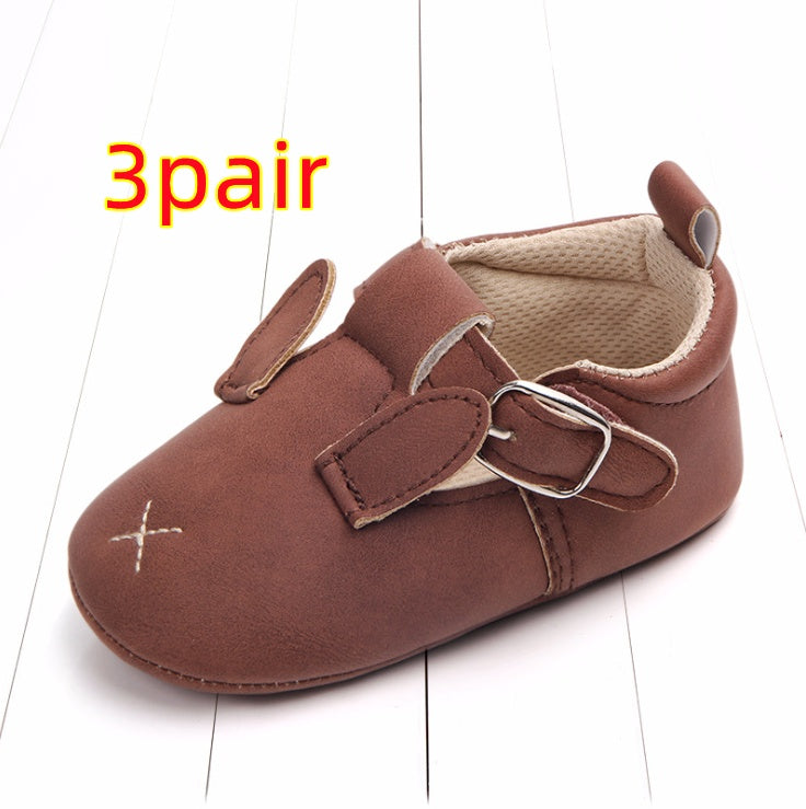 Spring and autumn cartoon animal baby shoes matte leather non-slip soft bottom baby shoes wholesale 0884 CJ