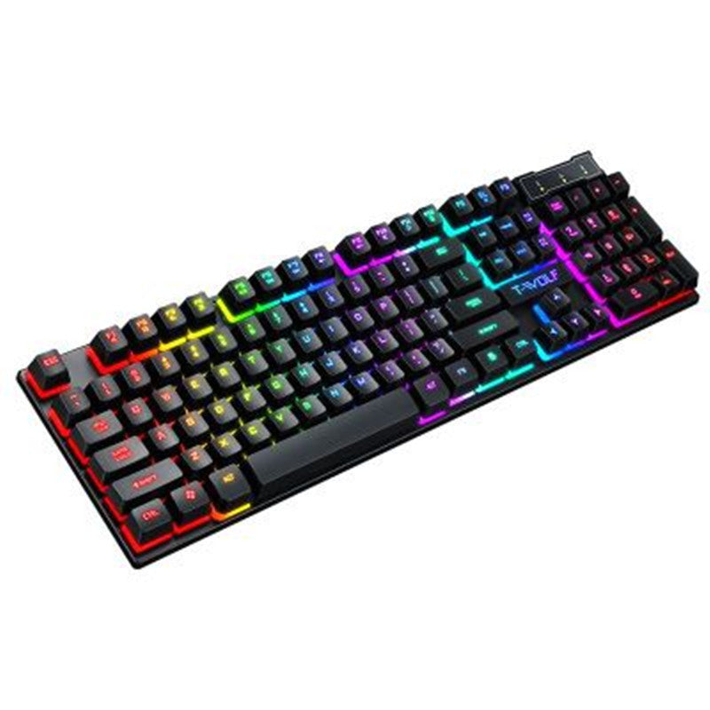 Gaming Usb Luminous Wired Keyboard Floating Manipulator New Shop Deals