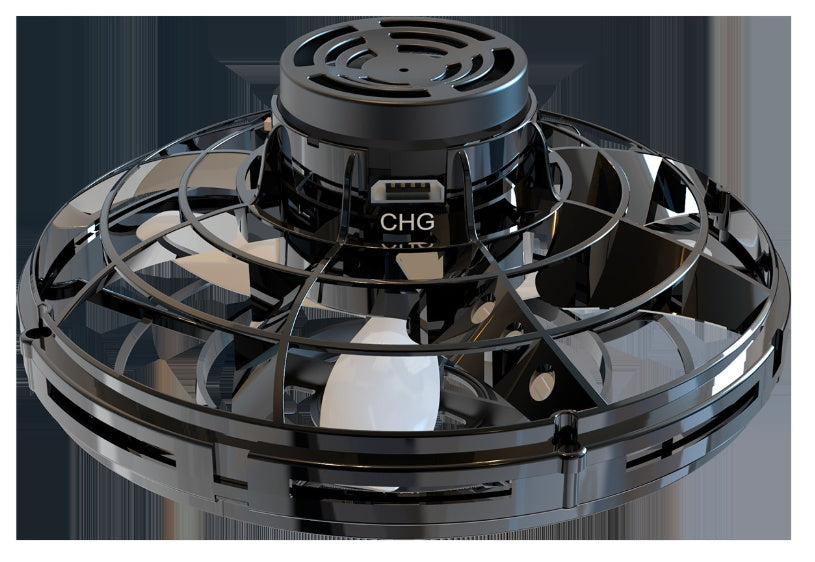 Mini Fingertip Gyro Interactive Decompression Toy Drone LED UFO Type Flying Helicopter Spinner Toy Kids New Shop Deals