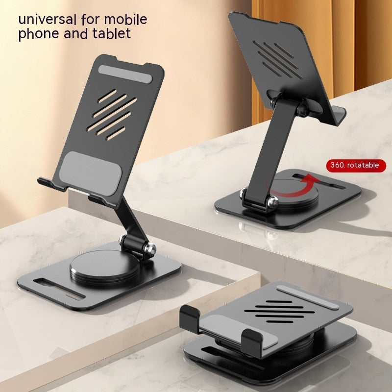 360 Degrees Rotate Metal Desk Mobile Phone Holder Stand For Phone Pad Adjustable Desktop Tablet Holderl Table Cell Phone Stand Shopifynow