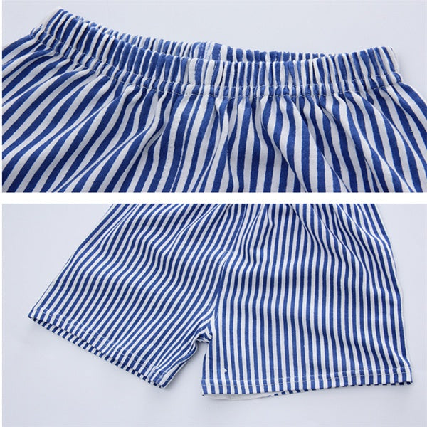 Cartoon Clothing Baby Boy Summer Clothes T-shirt Baby Girl Casual Clothing Sets CJ