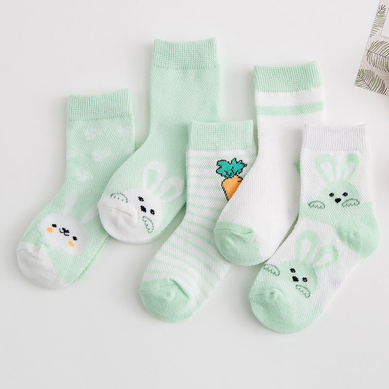Cotton breathable male and female baby socks CJ