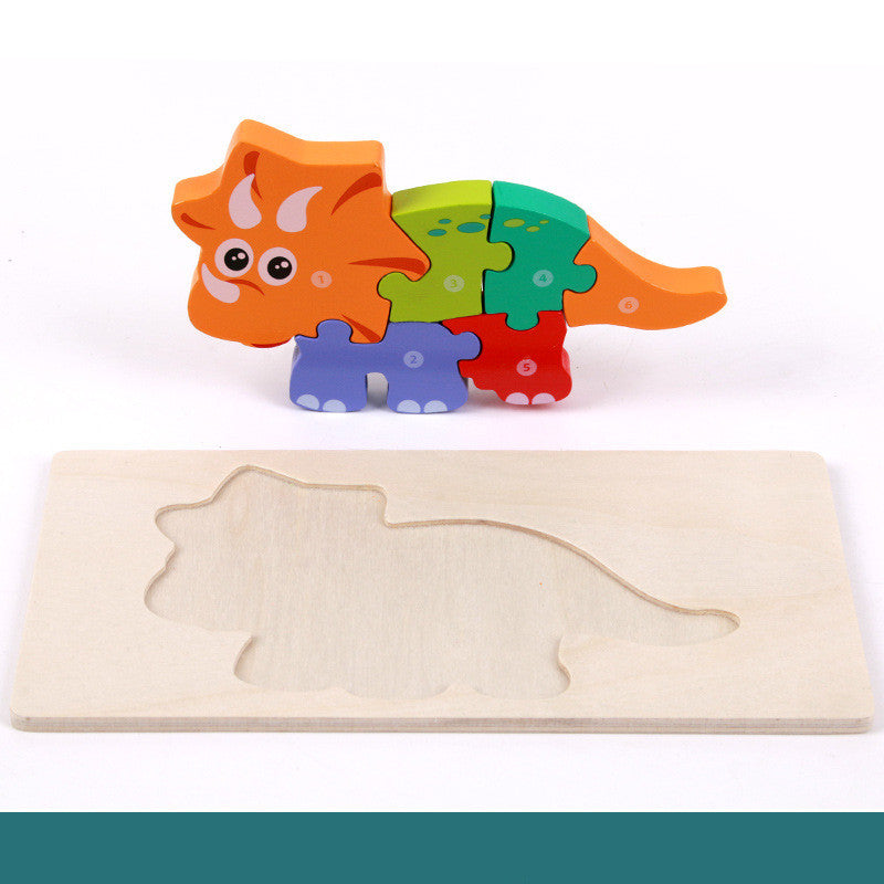 Children's Educational Toys Wooden Three-dimensional Montessori CJ