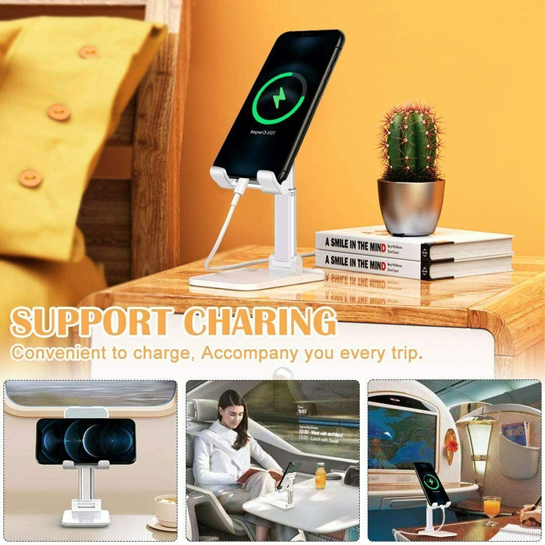 Cell Phone Stand Desktop Holder Tablet Stand Mount Mobile Phone Desktop Tablet Holder Table Cell Foldable Extend Support Desk Mobile Phone Holder Stand Shopifynow