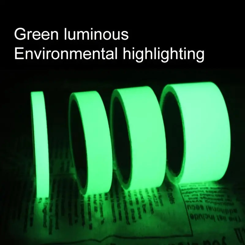 Dark Green Glow Safety Tape Shopifynow