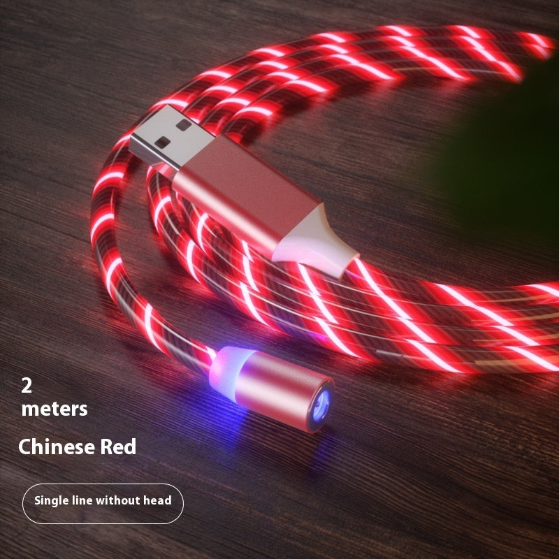 Magnetic Charging Cable Streamer Fast Charging Cable Lighting Micro USB Cable LED Magnet Charger Type-C Cable Shopifynow