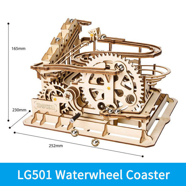 3D DIY Wooden Puzzle Roller Coaster Children's Toys Shopifynow