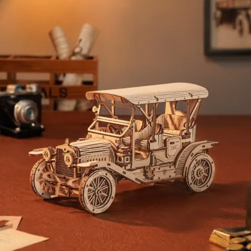 ROKR 3D Wooden Puzzle DIY Model Vintage Car MC801 Building Toys Gifts For Teens Shopifynow