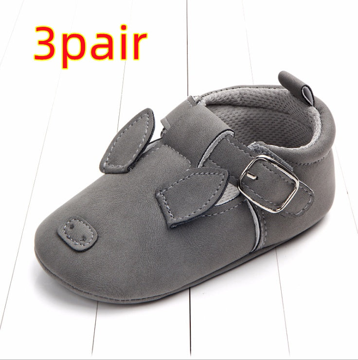 Spring and autumn cartoon animal baby shoes matte leather non-slip soft bottom baby shoes wholesale 0884 CJ