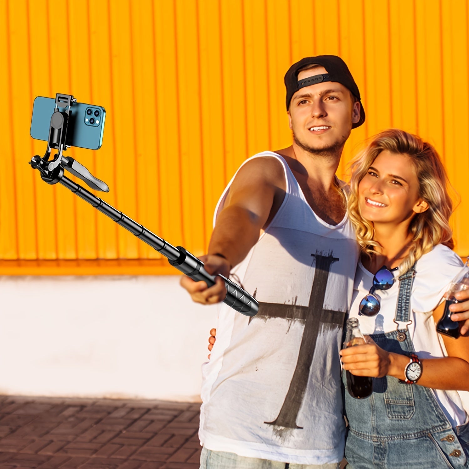 61 Selfie Stick Tripod, All In One Extendable Phone Tripod Stand With Wireless Remote  Rotation For IPhone And Android Phone Selfies, Video Recording, Vlogging, Live Streaming, Aluminum, Black Shopifynow
