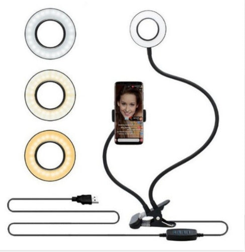 LED Selfie Ring Light for Live Adjustable Makeup Light-8cm Stand Shopifynow