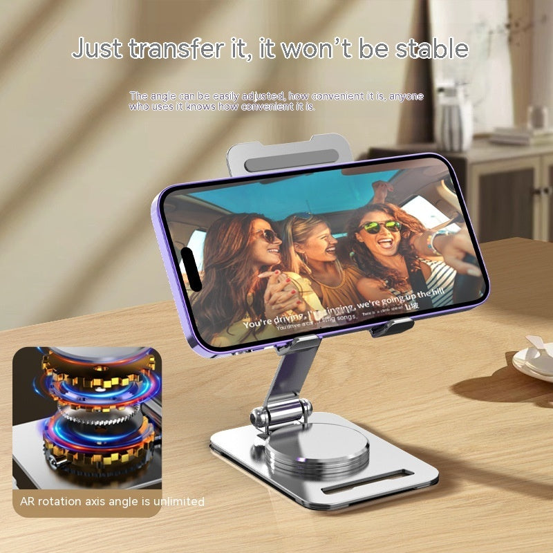 360 Degrees Rotate Metal Desk Mobile Phone Holder Stand For Phone Pad Adjustable Desktop Tablet Holderl Table Cell Phone Stand Shopifynow